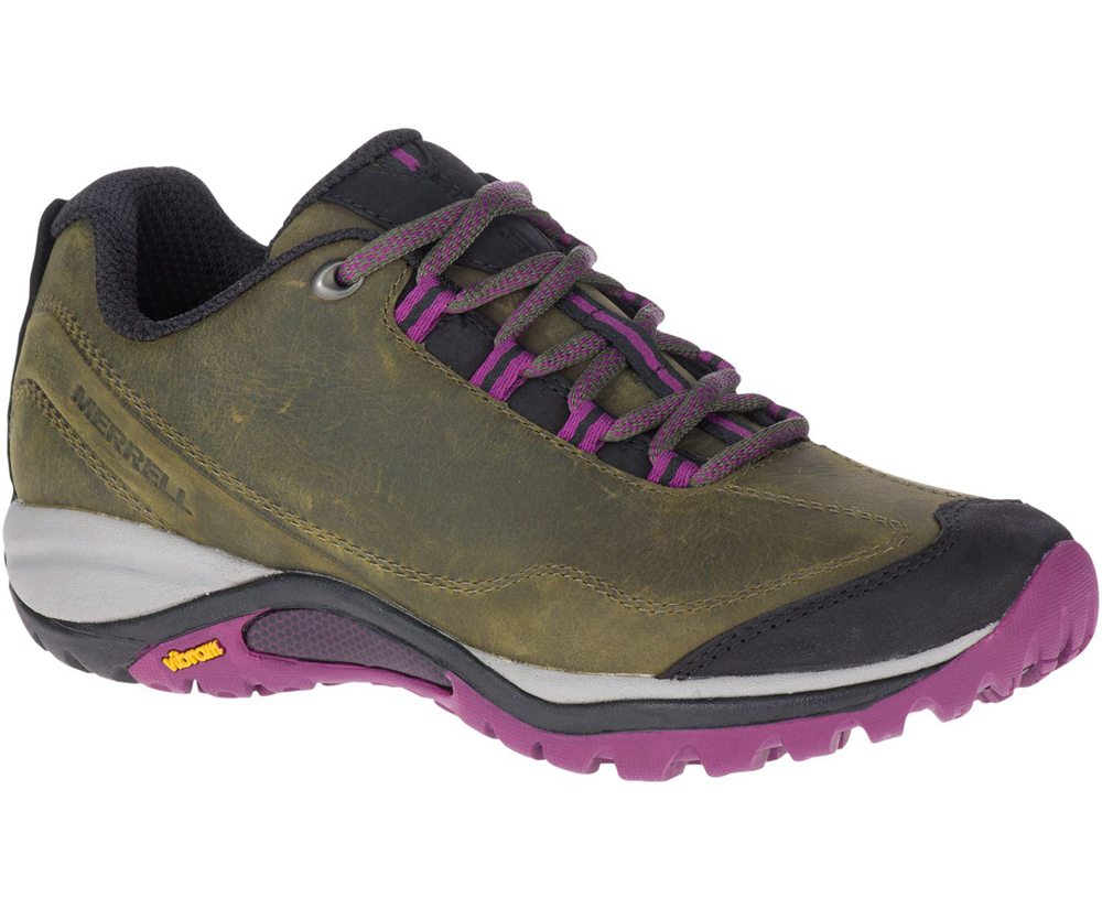 Buty Trekkingowe Merrell Damskie Oliwkowe - Siren Traveller 3 - 104765-OGQ